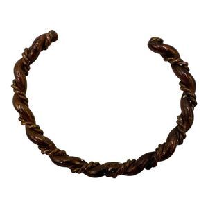 Vintage Cooper colored twist cuff bracelet